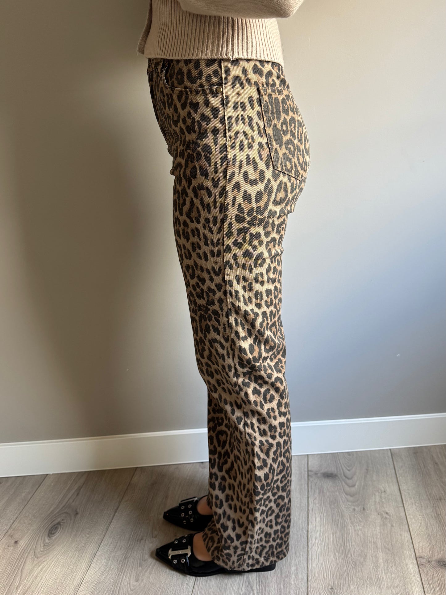 Sanne jeans panterprint