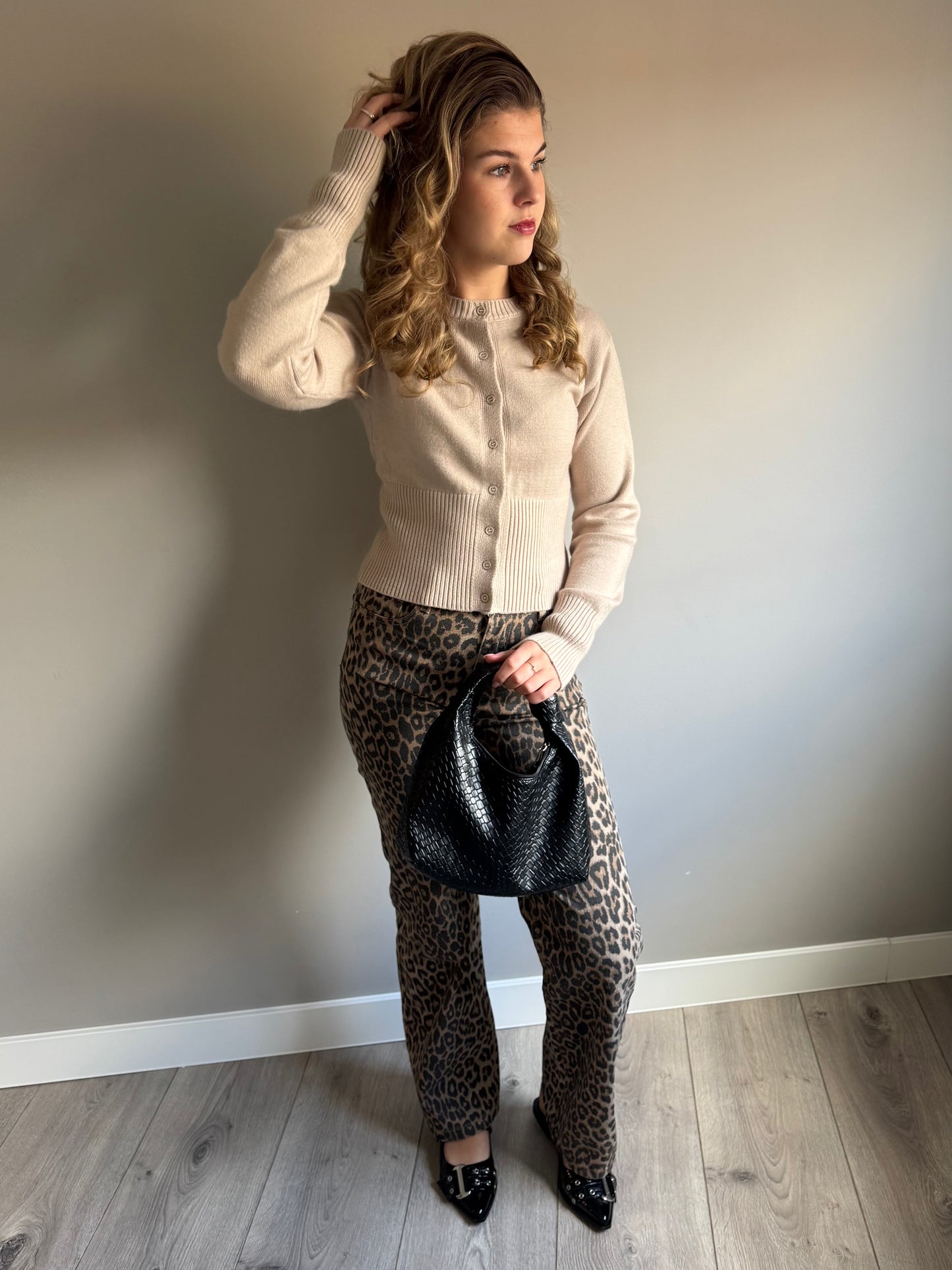 Sanne jeans panterprint