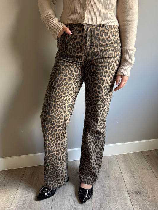 Sanne jeans panterprint