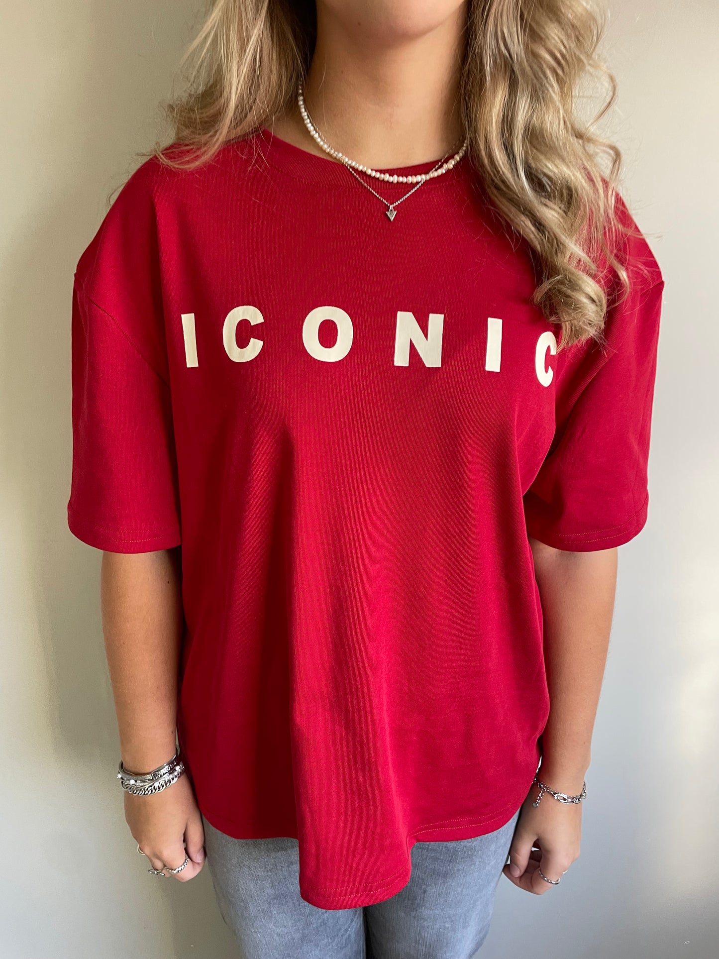 Iconic T-shirt rood