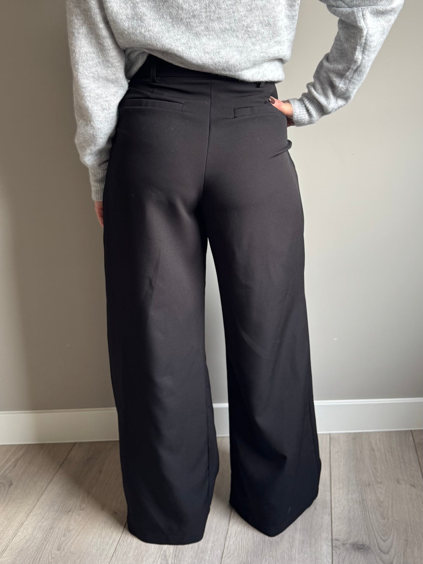 Petra super wide pantalon zwart