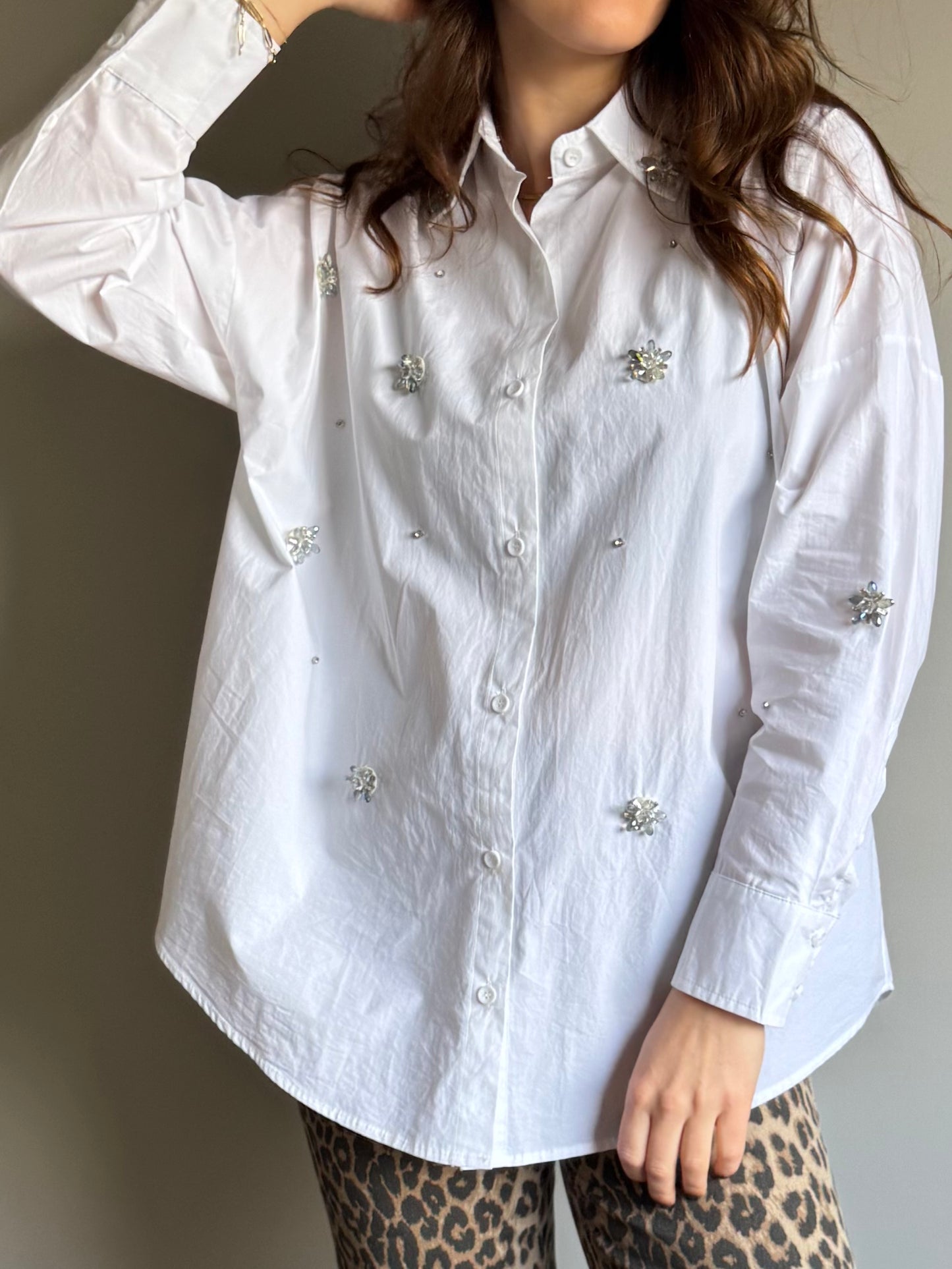 Rachel oversized blouse wit
