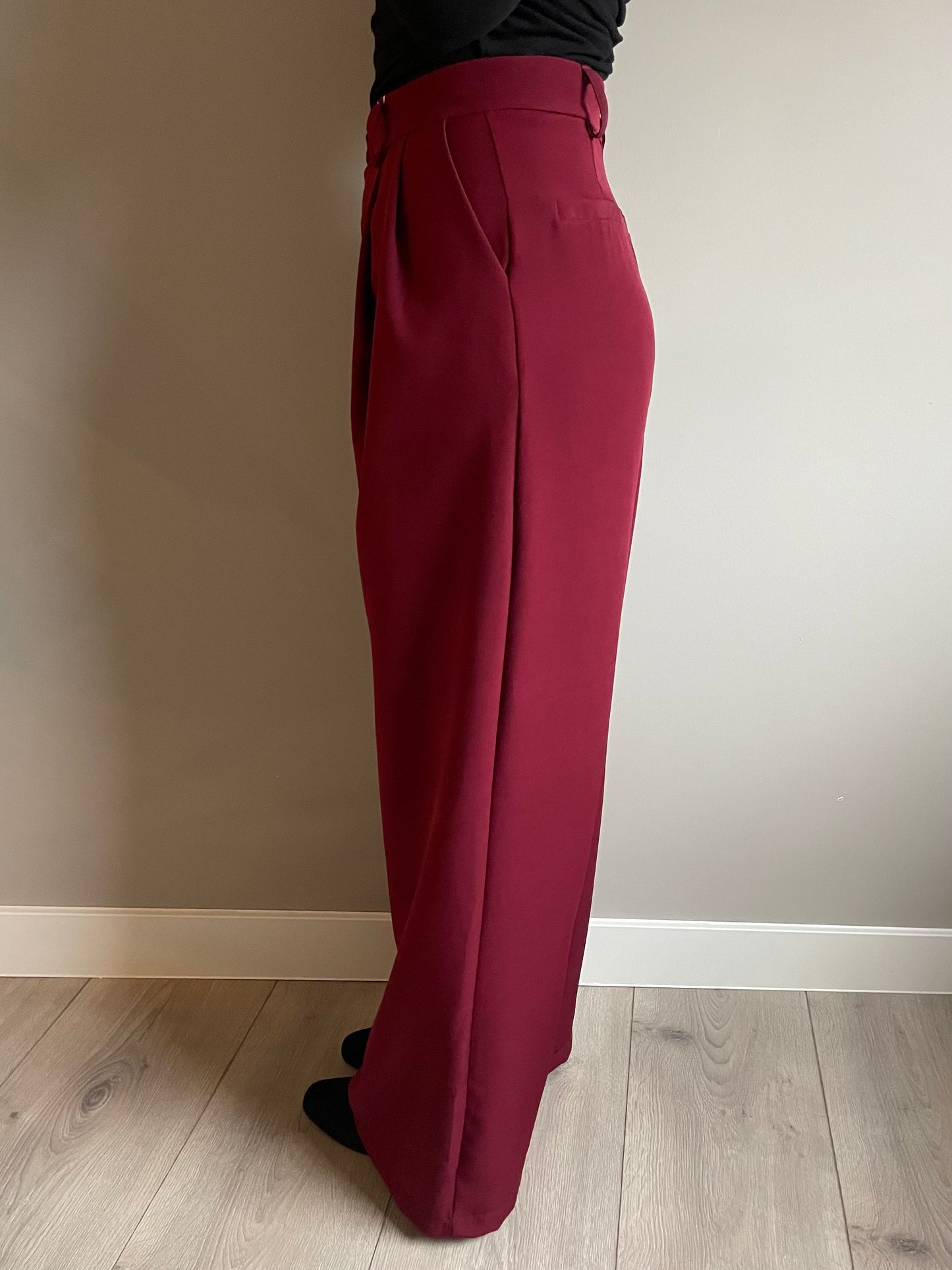 Petra super wide pantalon bordeaux