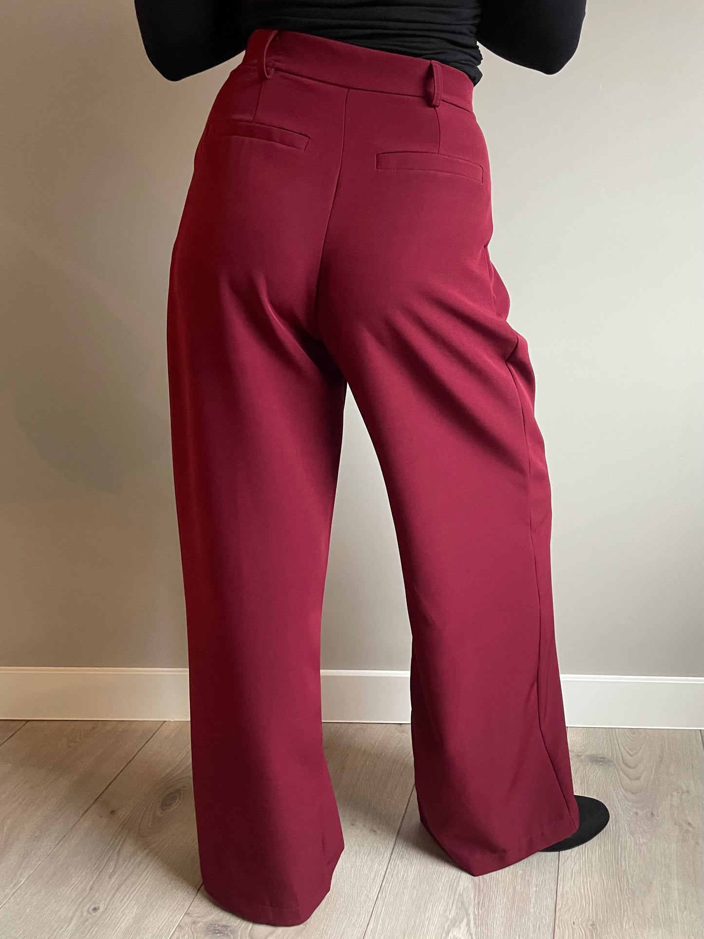 Petra super wide pantalon bordeaux