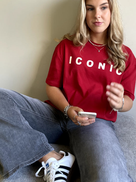 Iconic T-shirt rood